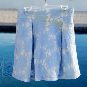 Light blue mini skirt